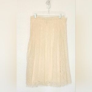 Joie Women's New Boho Lace/Sequins Fit & Flare Midi Skirt. Size M